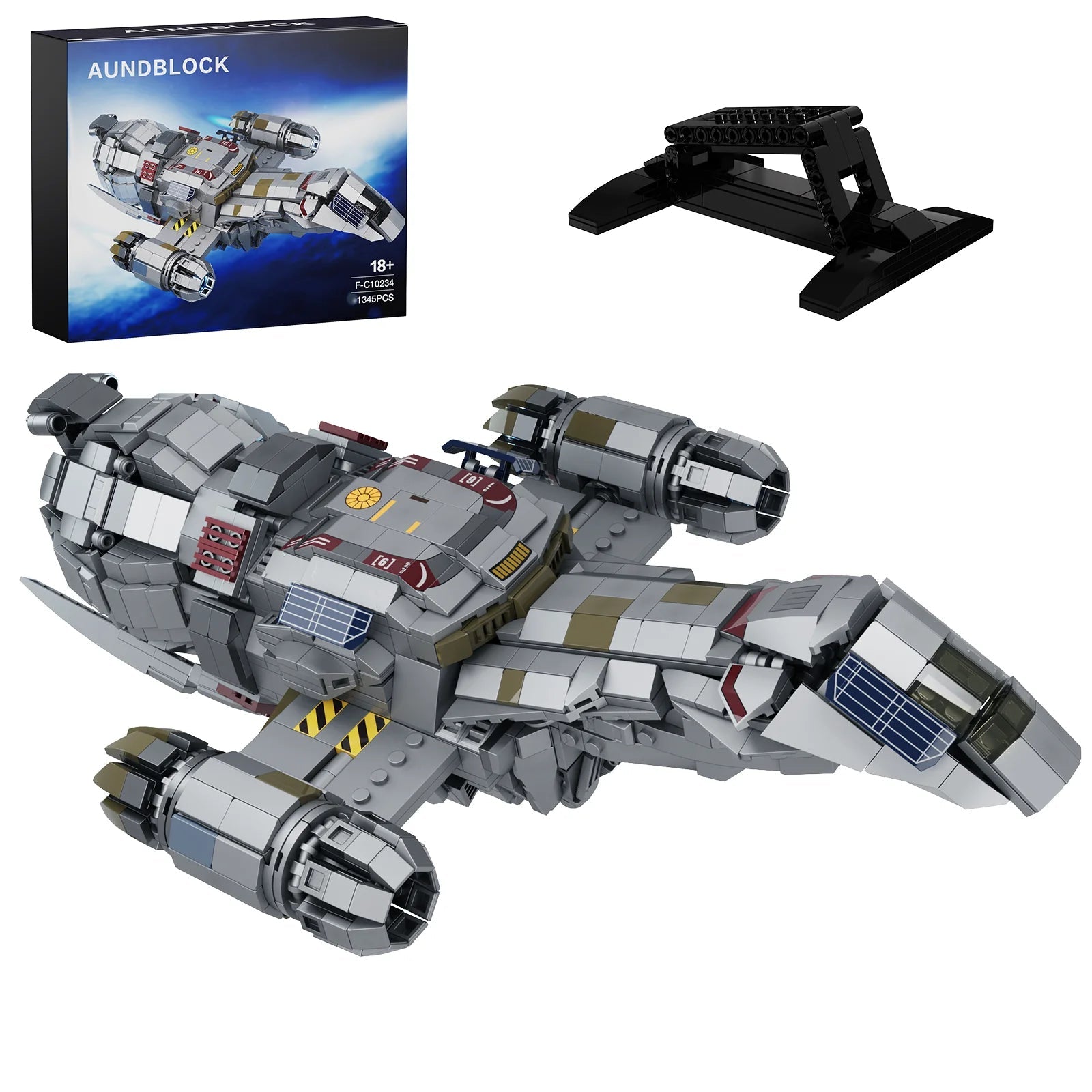 High-Tech Spaceship building blocks set Firefly Transport spacecraft for kids and adults