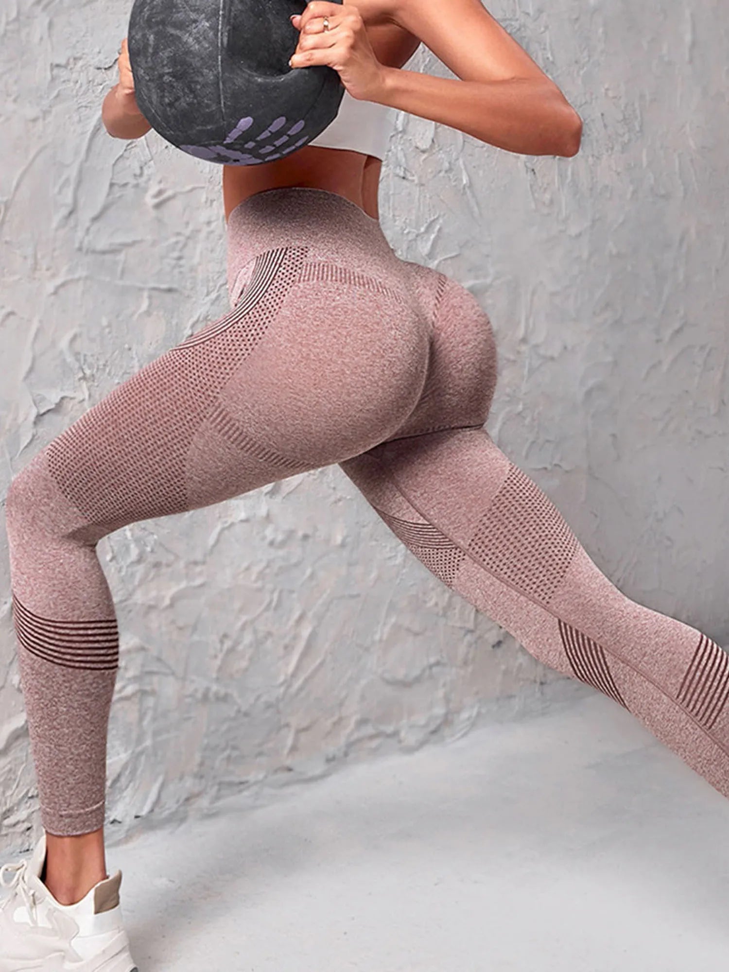 High Waist Compression Leggings - Butt Lift Yoga Pants with Tummy Control - silverfoxgoods