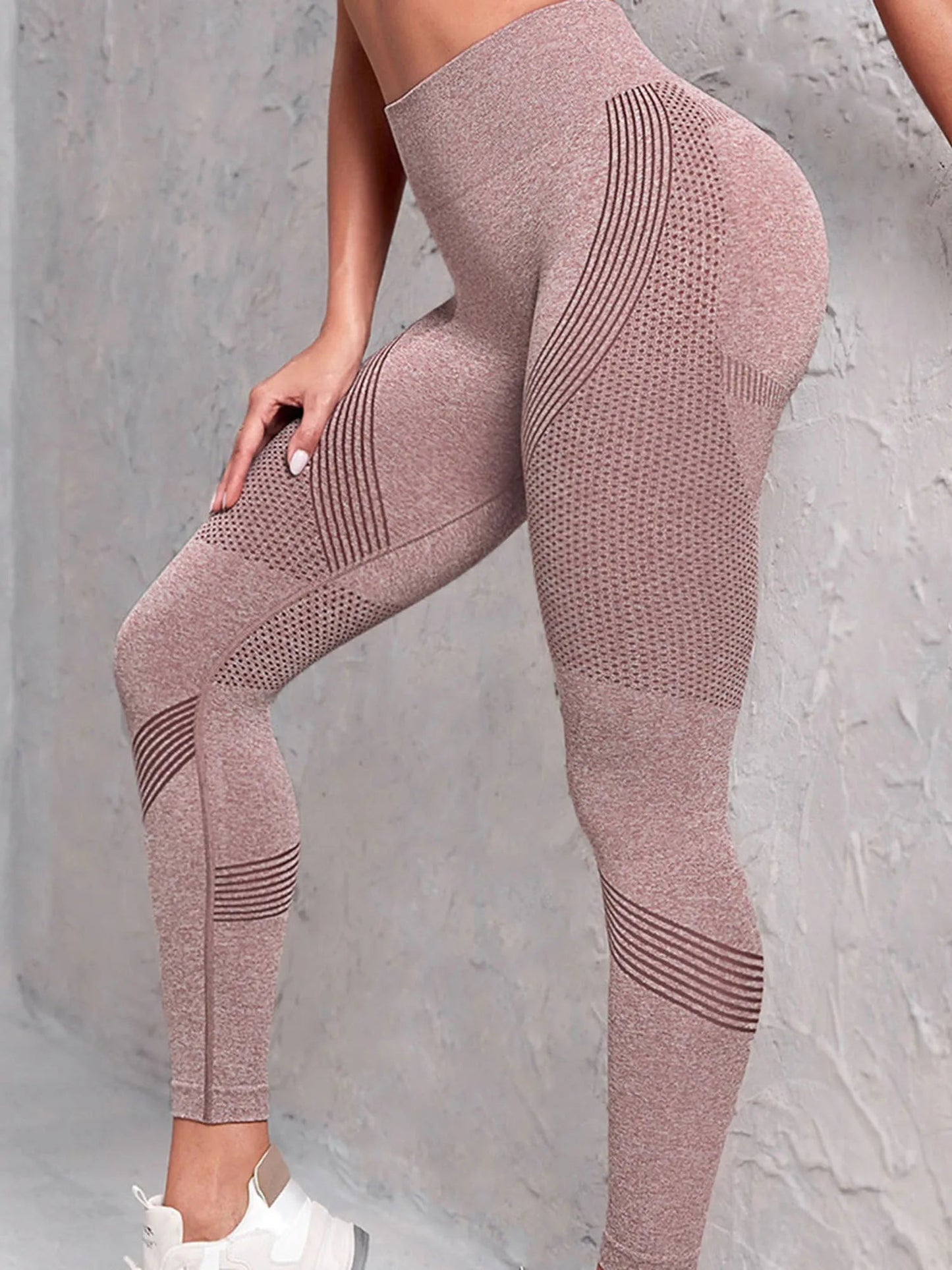 High Waist Compression Leggings - Butt Lift Yoga Pants with Tummy Control - silverfoxgoods
