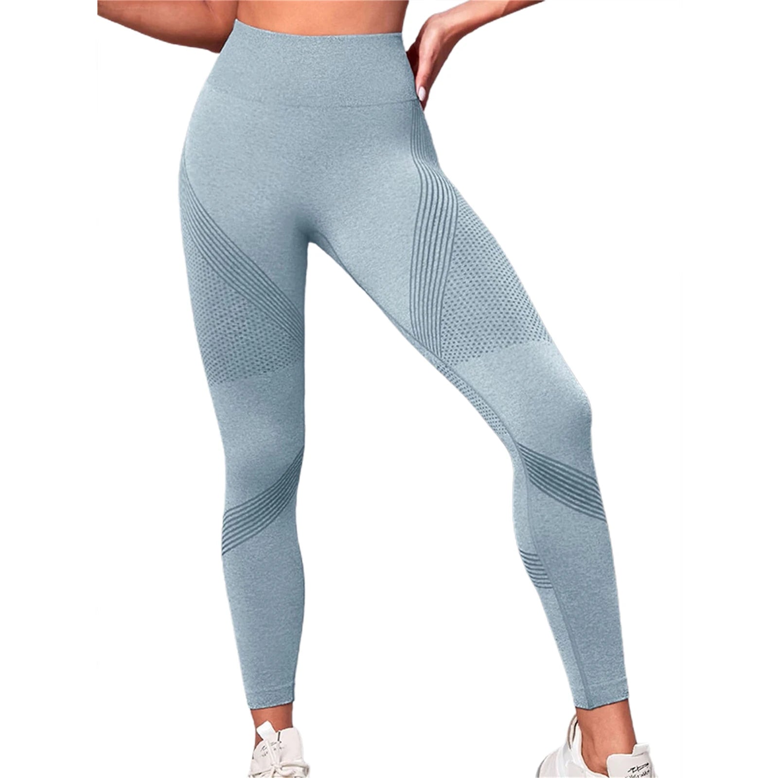 High Waist Compression Leggings - Butt Lift Yoga Pants with Tummy Control - silverfoxgoods