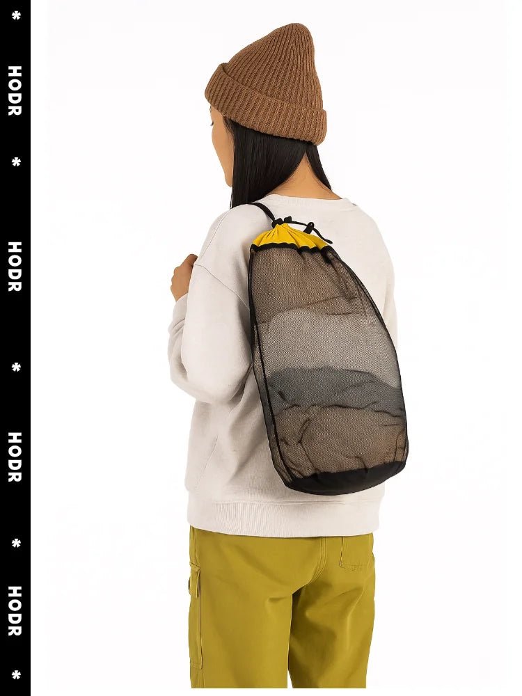 [HODR] Mesh Bags Lightweight Mesh Stuff Sack Drawstring Storage Bags Compression Pouches for Camping, Hiking, Laundry & Grocery - silverfoxgoods