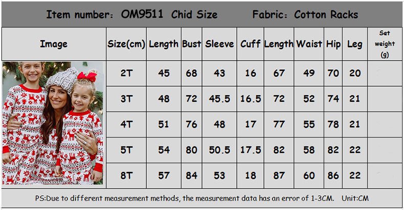 Home Pajamas Parent - child Suit - silverfoxgoods