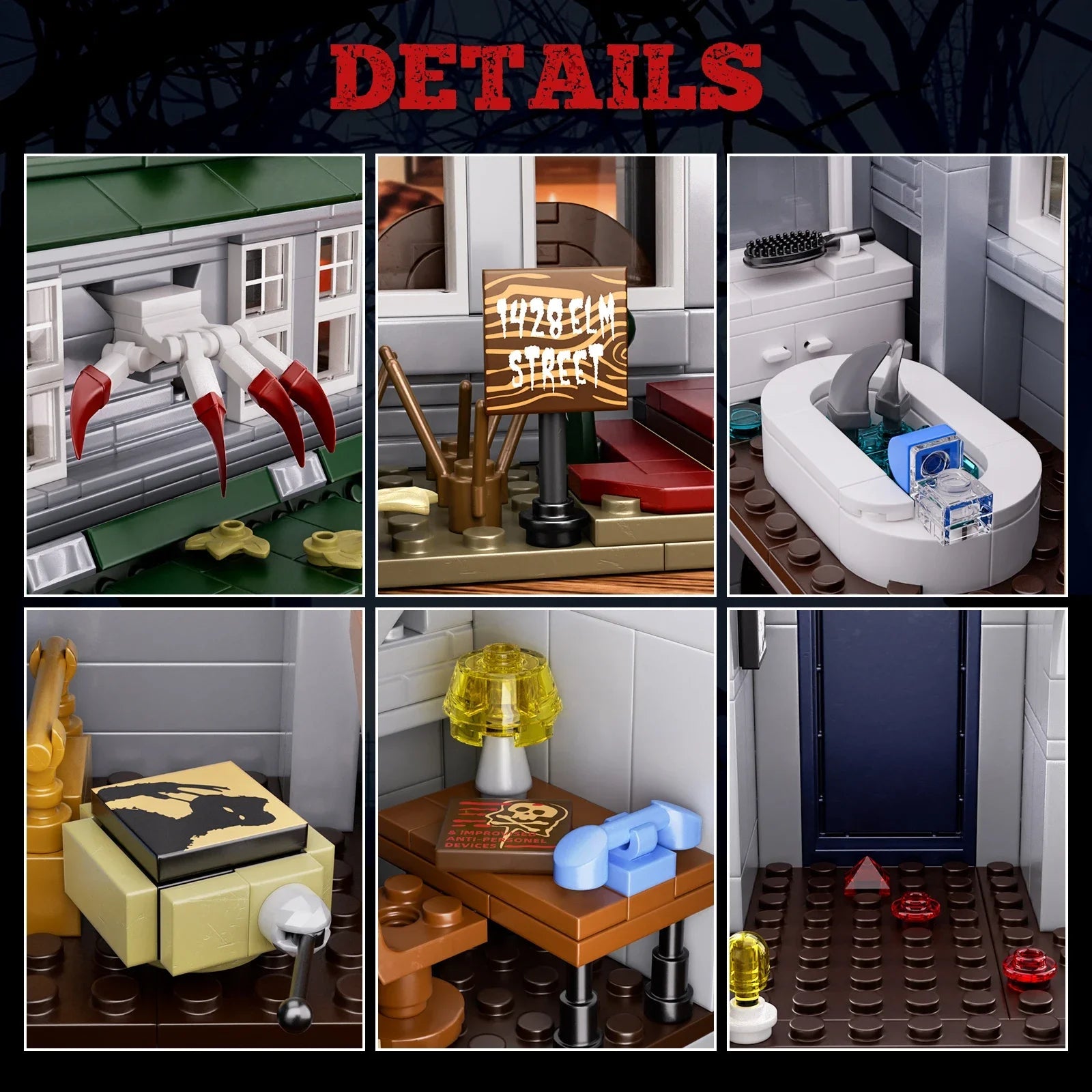 Spooky Freddyed House Building Kit - Halloween Decor for Adults - silverfoxgoods