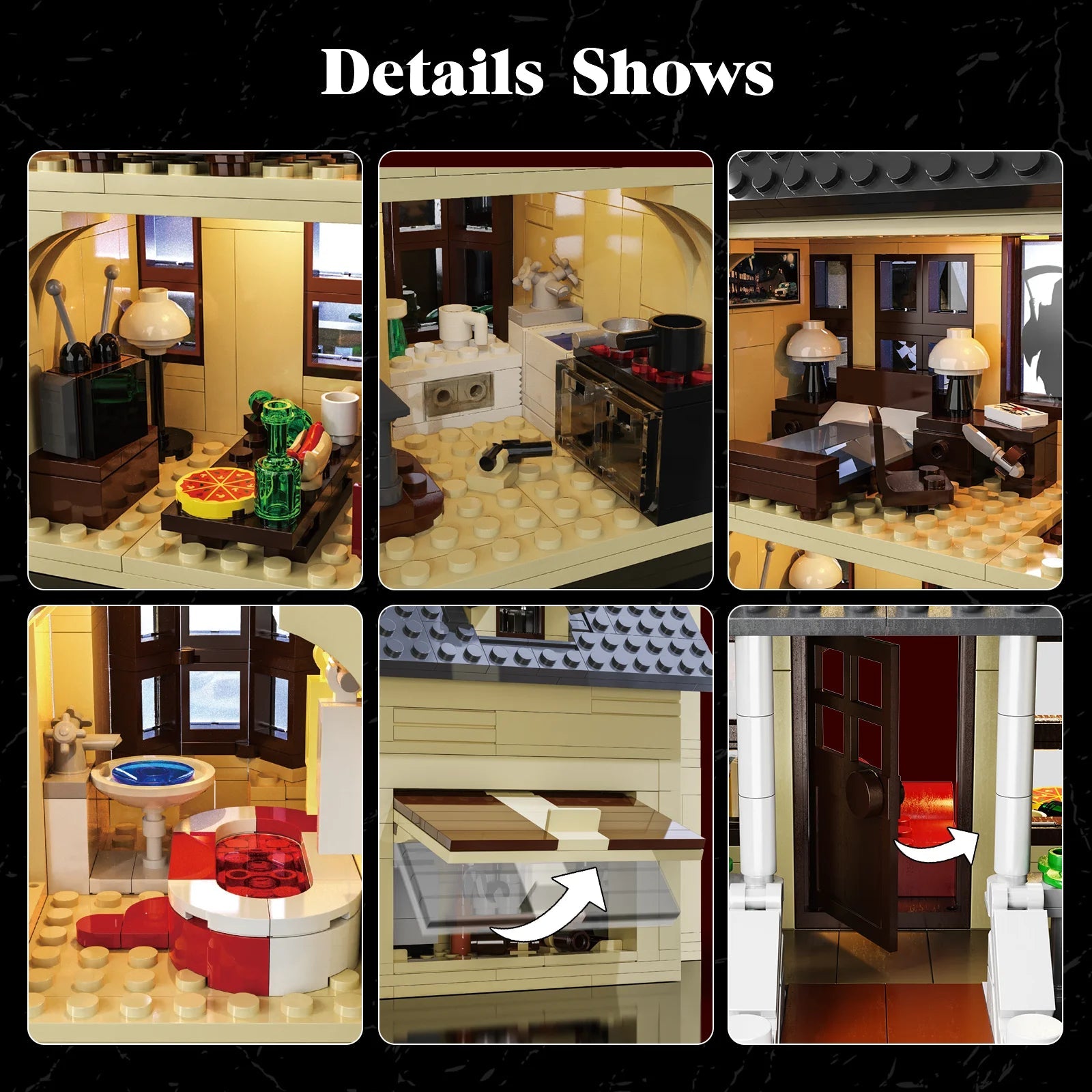 Scary Movie Haunted House Block Set - Perfect Halloween Gift (1275Pcs) - silverfoxgoods