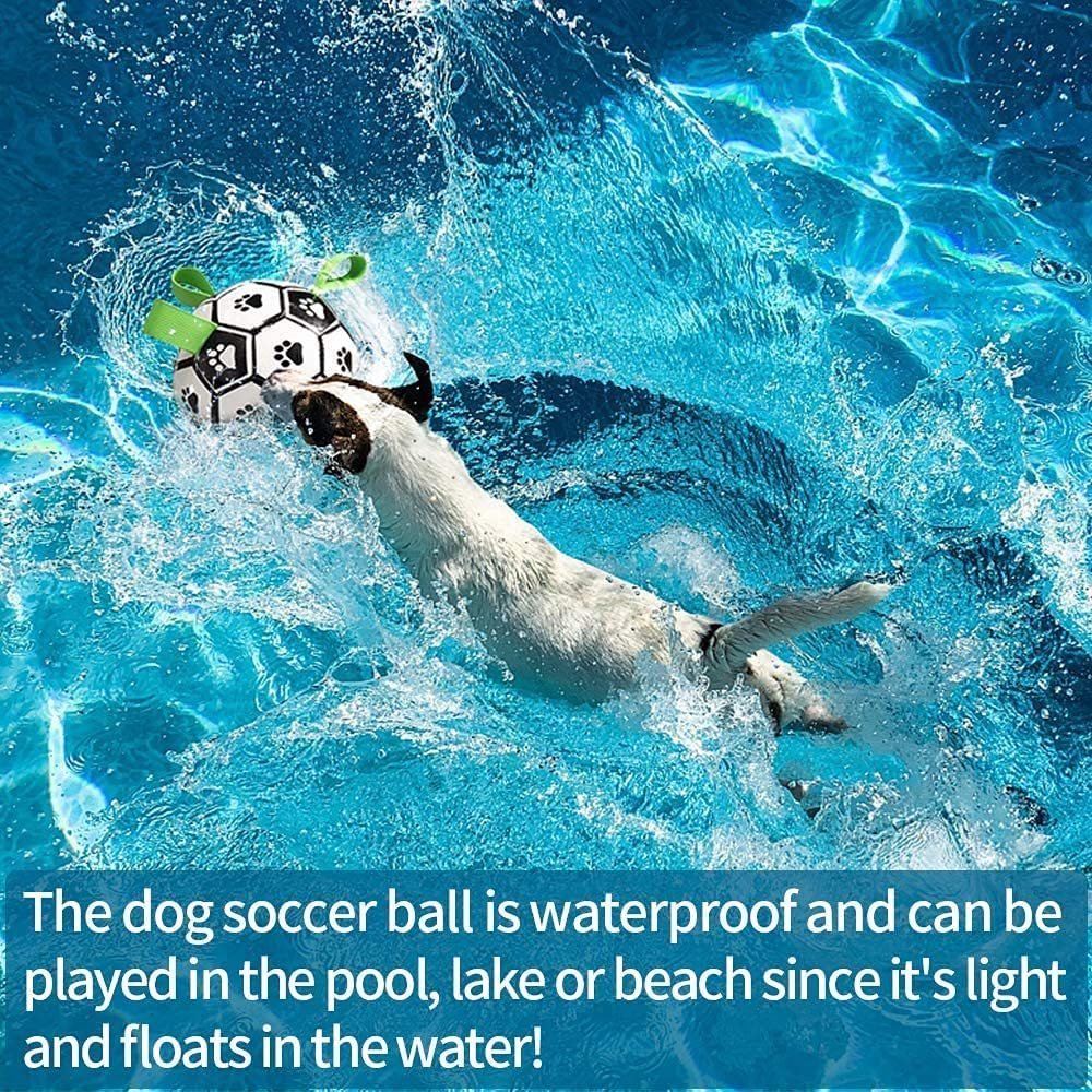 Interactive Soccer Ball Toy for Large Dogs - Outdoor Training Fun! - silverfoxgoods