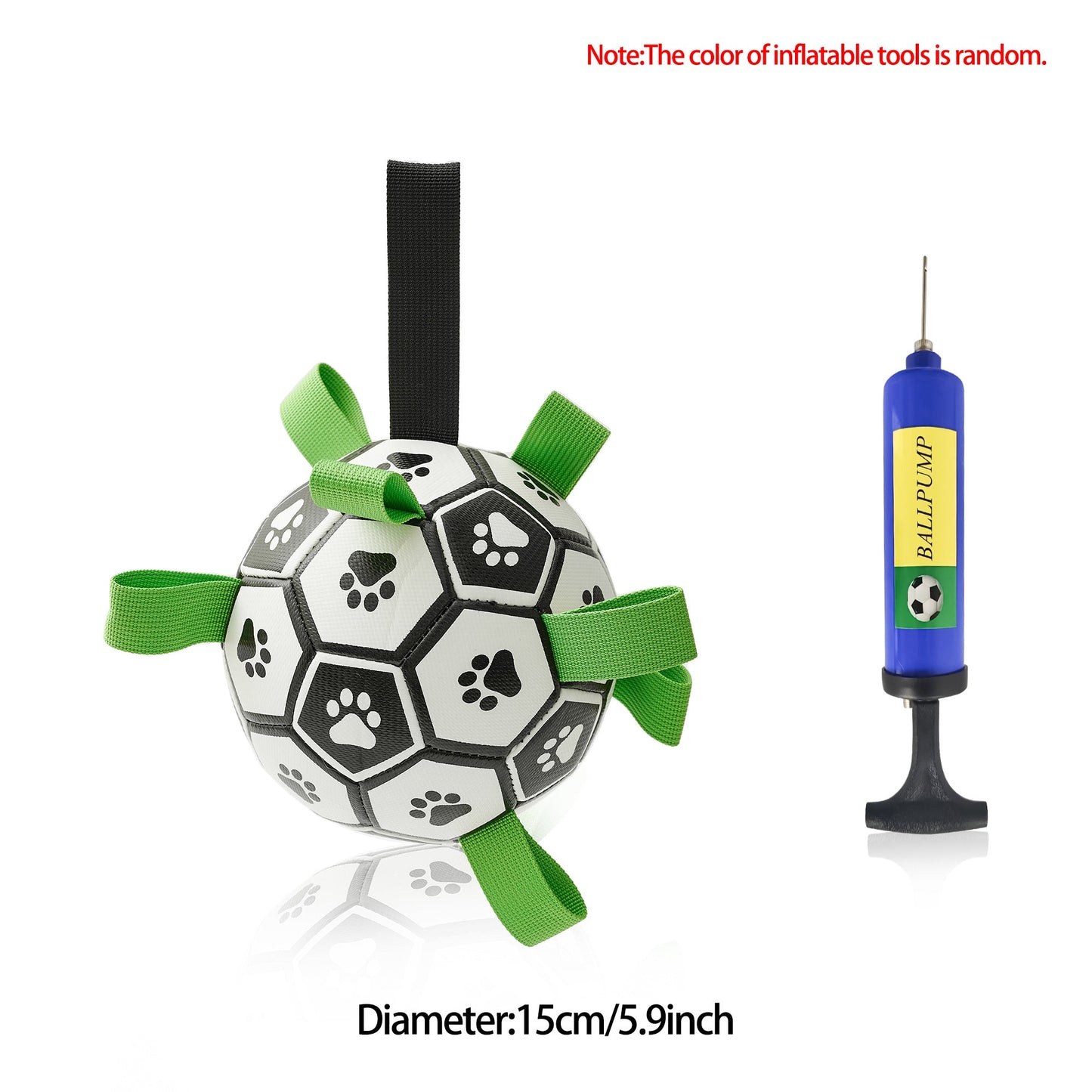 Interactive Soccer Ball Toy for Large Dogs - Outdoor Training Fun! - silverfoxgoods