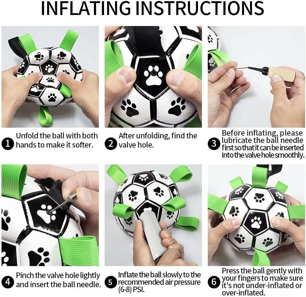 Interactive Soccer Ball Toy for Large Dogs - Outdoor Training Fun! - silverfoxgoods