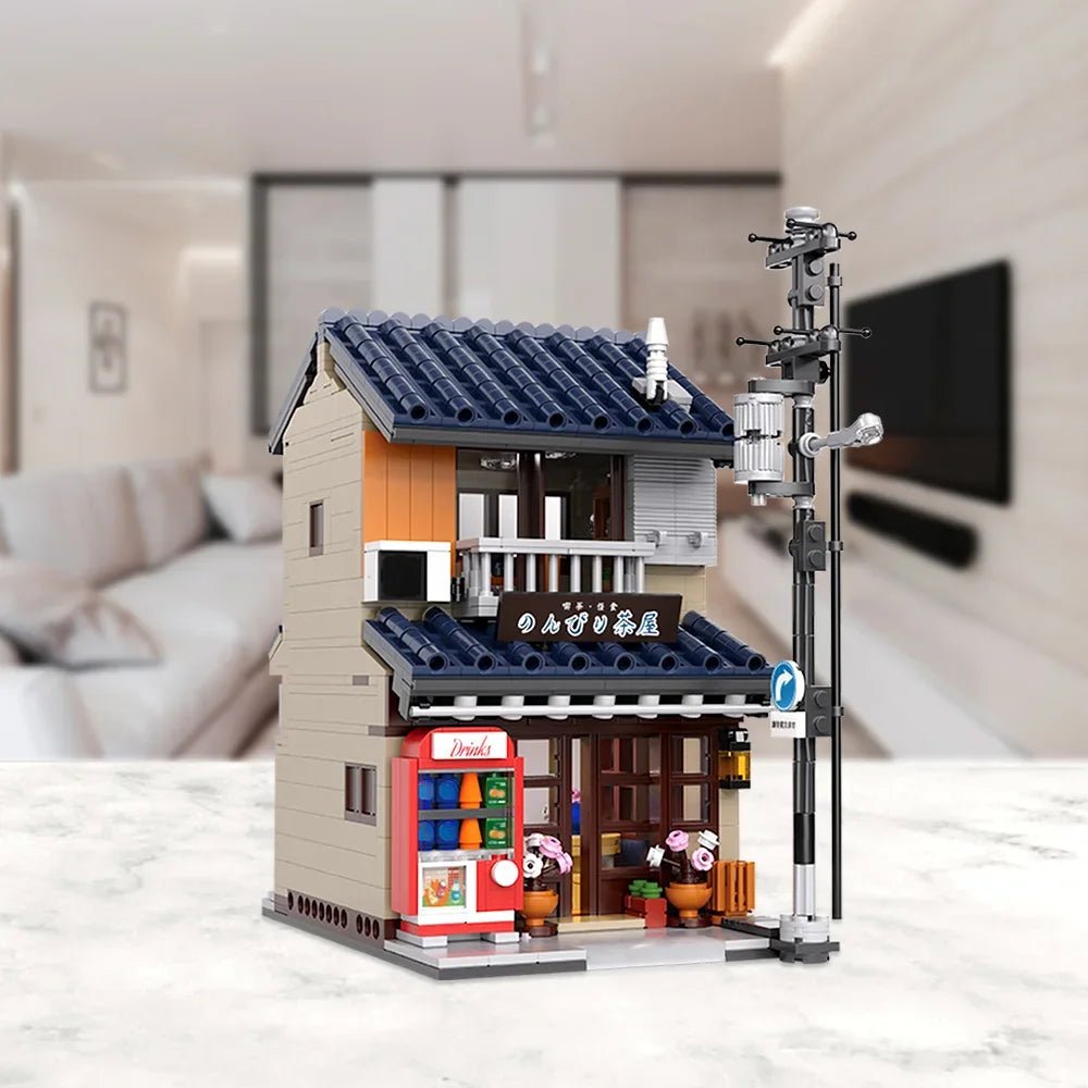 LED Japanese Tea House Building Set - Mini Street View Architecture Toy, 1219pcs - silverfoxgoods
