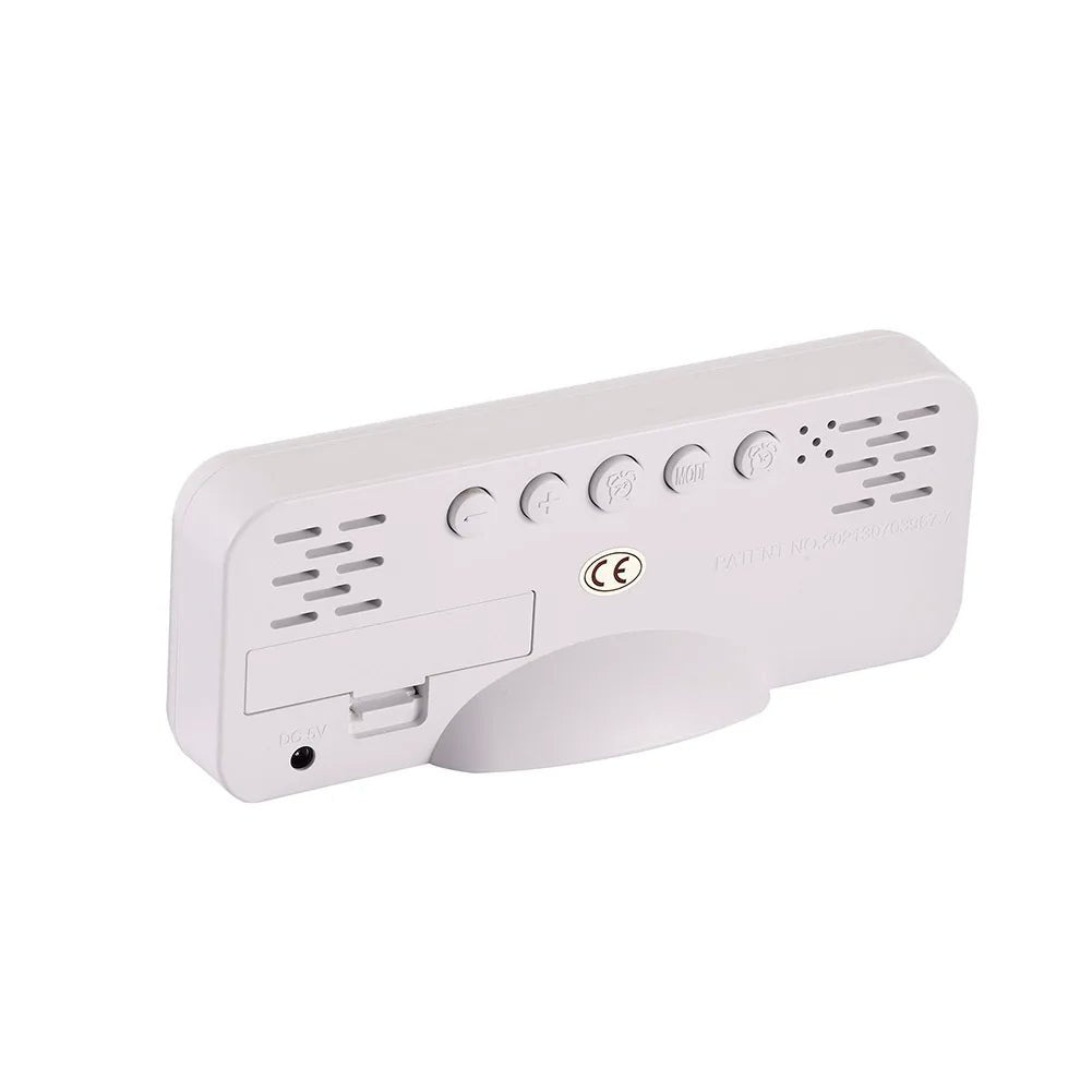 LED Mirror Clock with Snooze Function and Temperature Display - silverfoxgoods