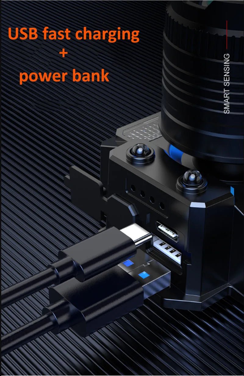 Rechargeable Sensor Headlamp with 5 Styles - silverfoxgoods