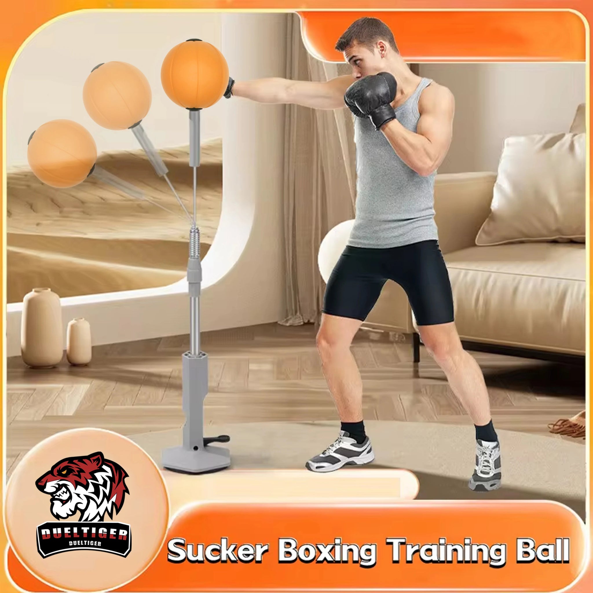 Lightweight Home Boxing Speed Bag – Suction Cup Reflex Training Bag for Teens & Adults - silverfoxgoods