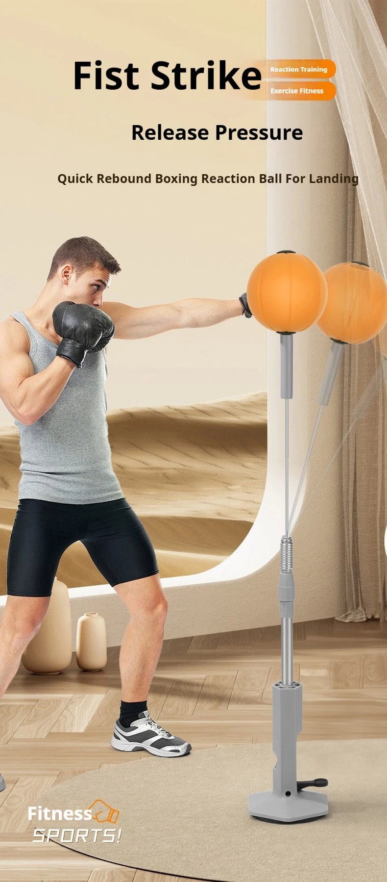 Lightweight Home Boxing Speed Bag – Suction Cup Reflex Training Bag for Teens & Adults - silverfoxgoods