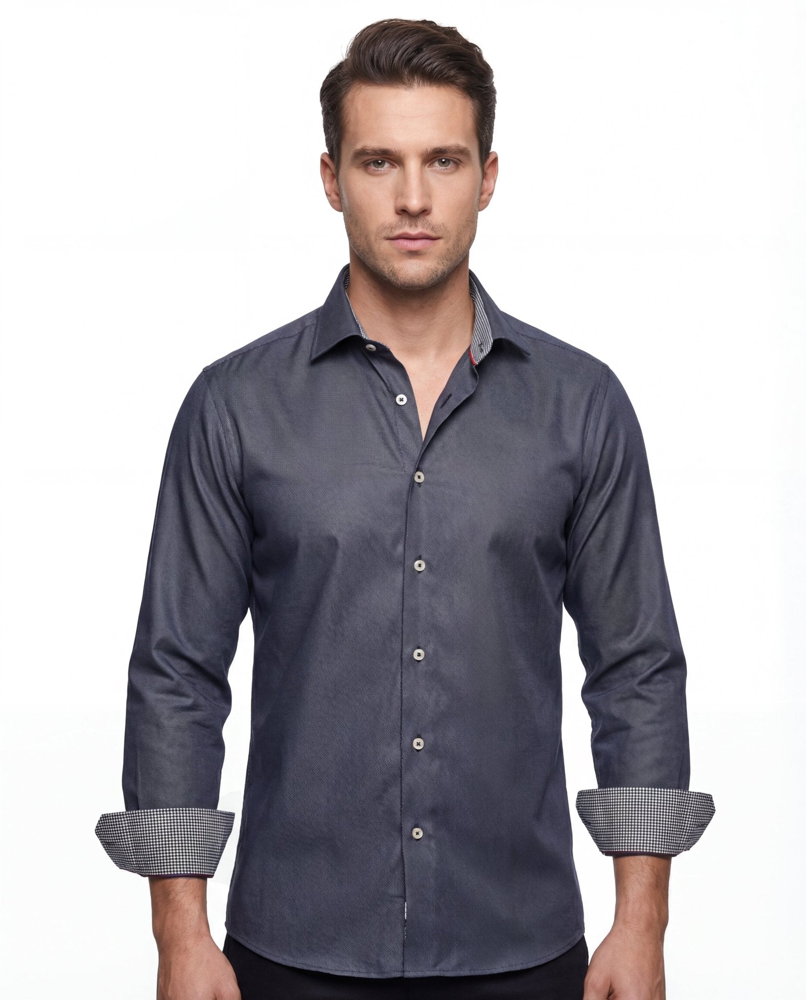 Long Sleeve contract trimming Shirt | Silverfoxgoods