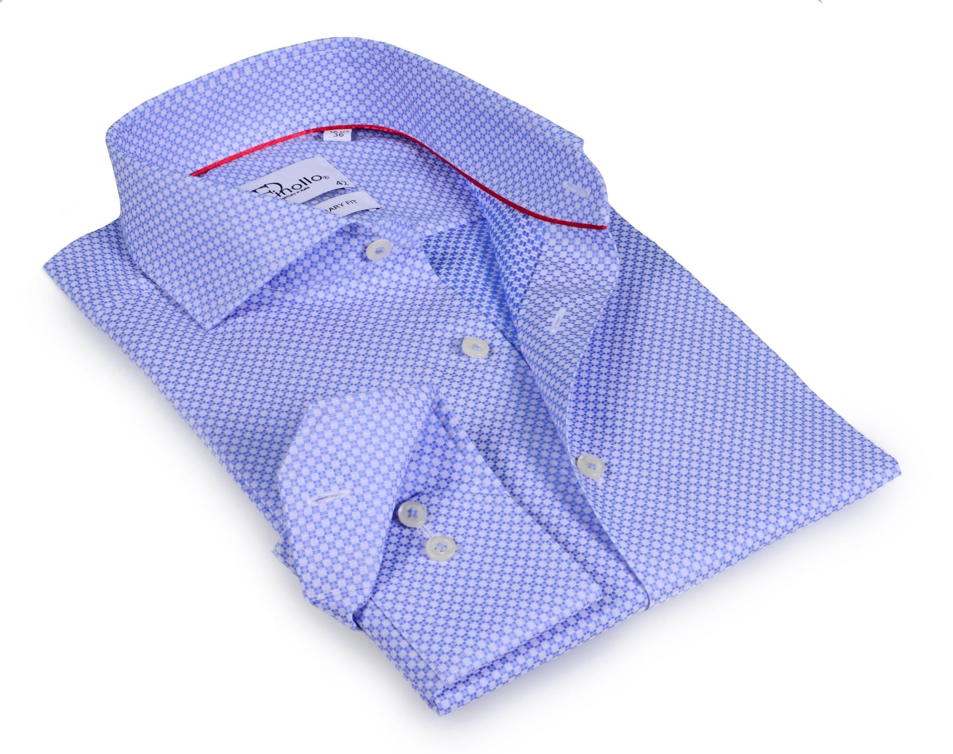 Lt Blue Dual Cuff Shirt – Contemporary Fit | SilverFoxgoods