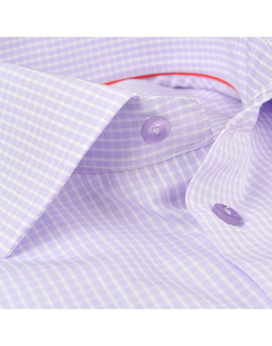 Made in Italy Dress Shirts// Lav Check - contemporary fit - Final Sale - silverfoxgoods