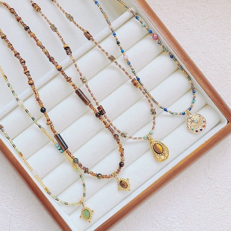 Maillard Color Necklace - silverfoxgoods