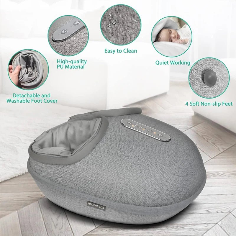 Medcursor Foot Massager with Heating Therapy for Relaxation & Pain Relief - silverfoxgoods