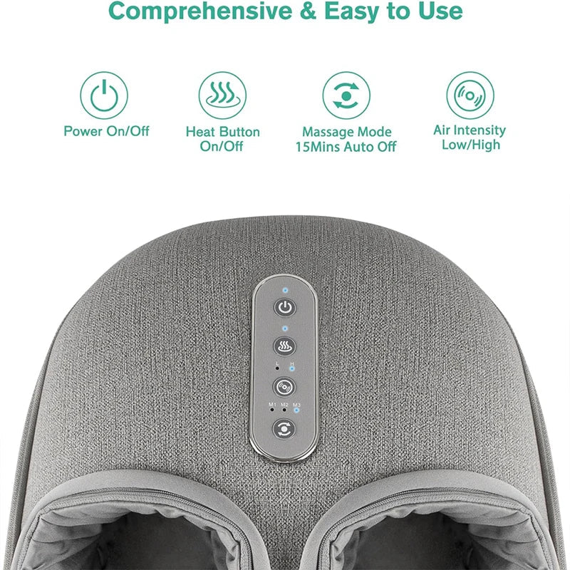 Medcursor Foot Massager with Heating Therapy for Relaxation & Pain Relief - silverfoxgoods