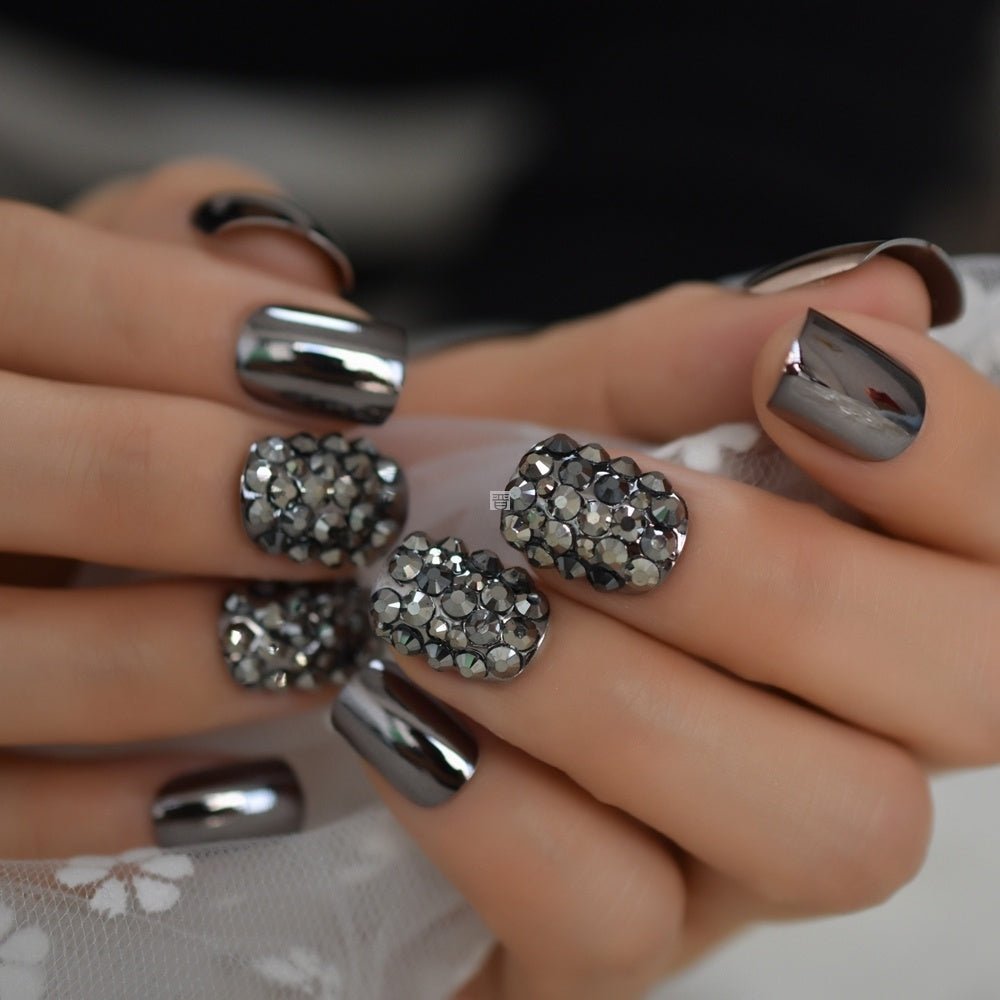 Metal false nails - silverfoxgoods