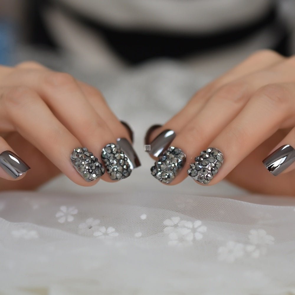 Metal false nails - silverfoxgoods