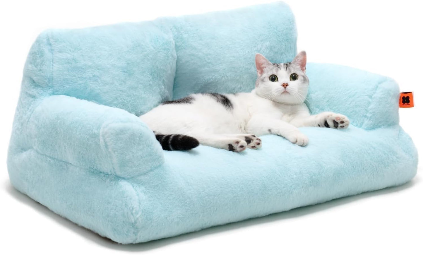 MEWOOFUN Plush Cat Bed For Indoor Cats  | Silver Fox Goods{