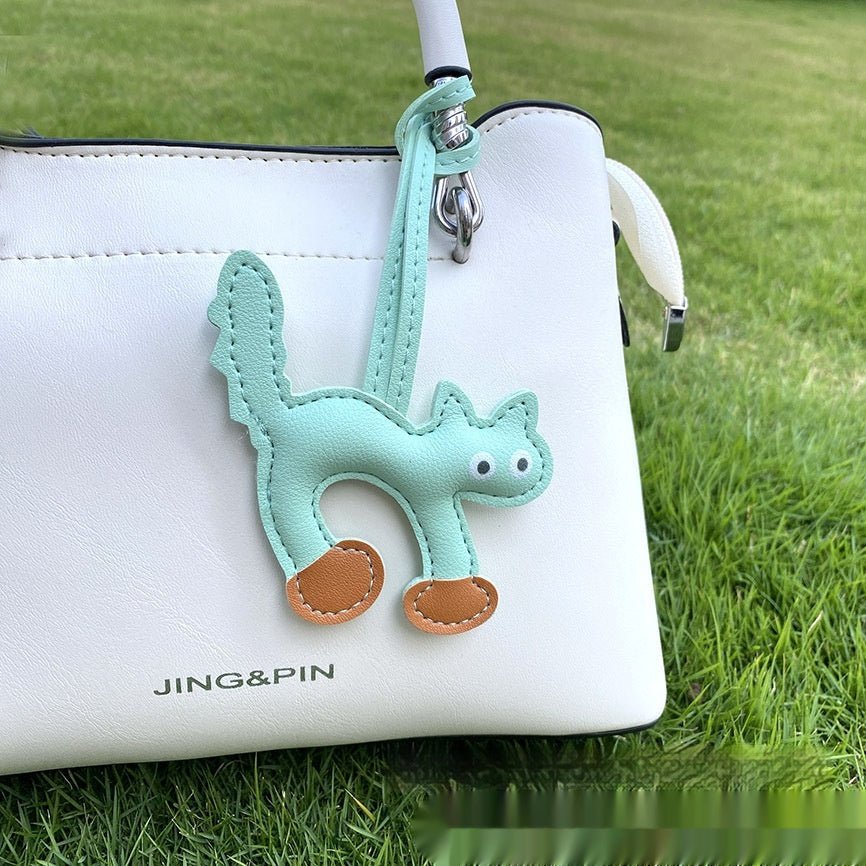 Mini CAT Leather Bag Pendant - silverfoxgoods