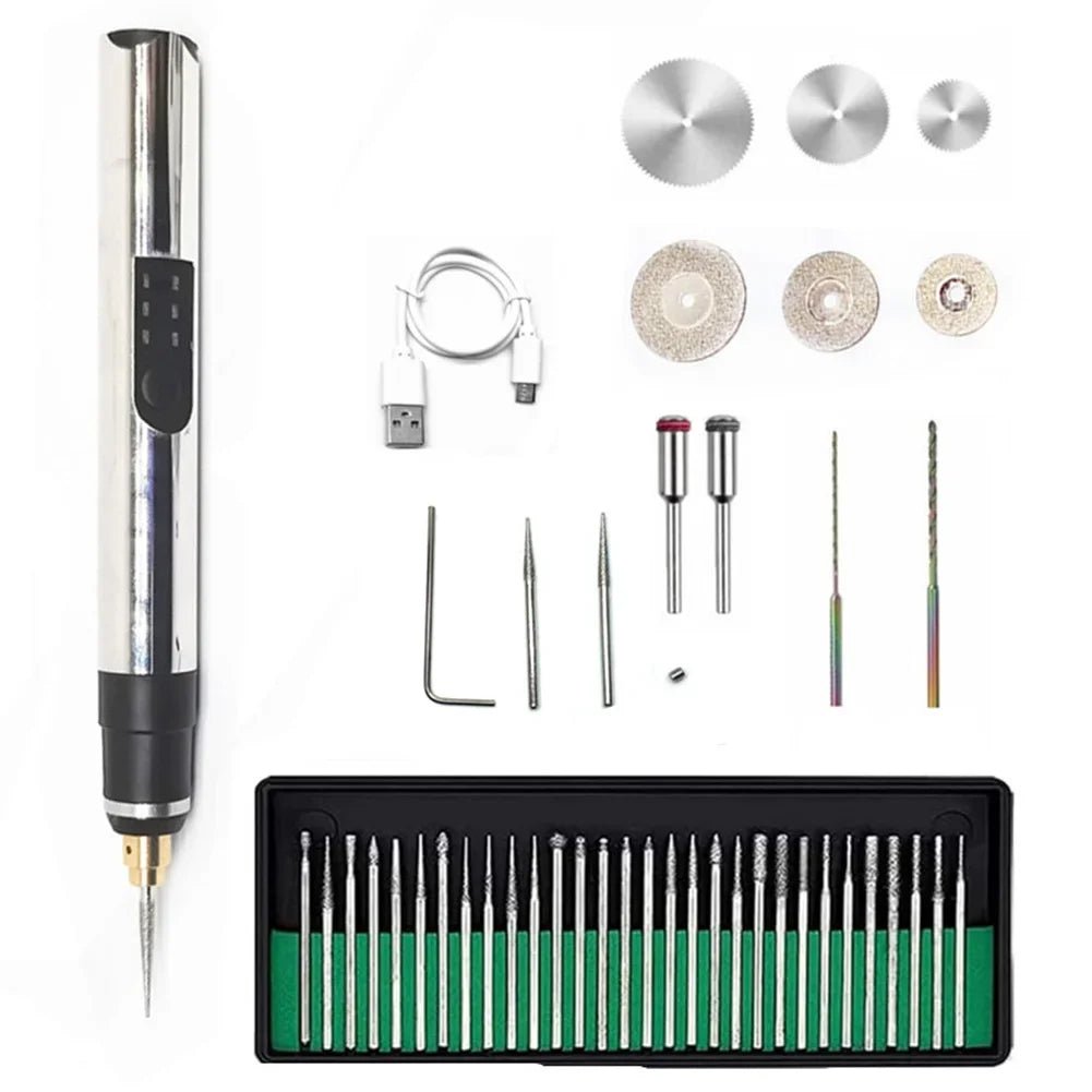 Electric Engraver Pen Set - Lettering & Marking Machine