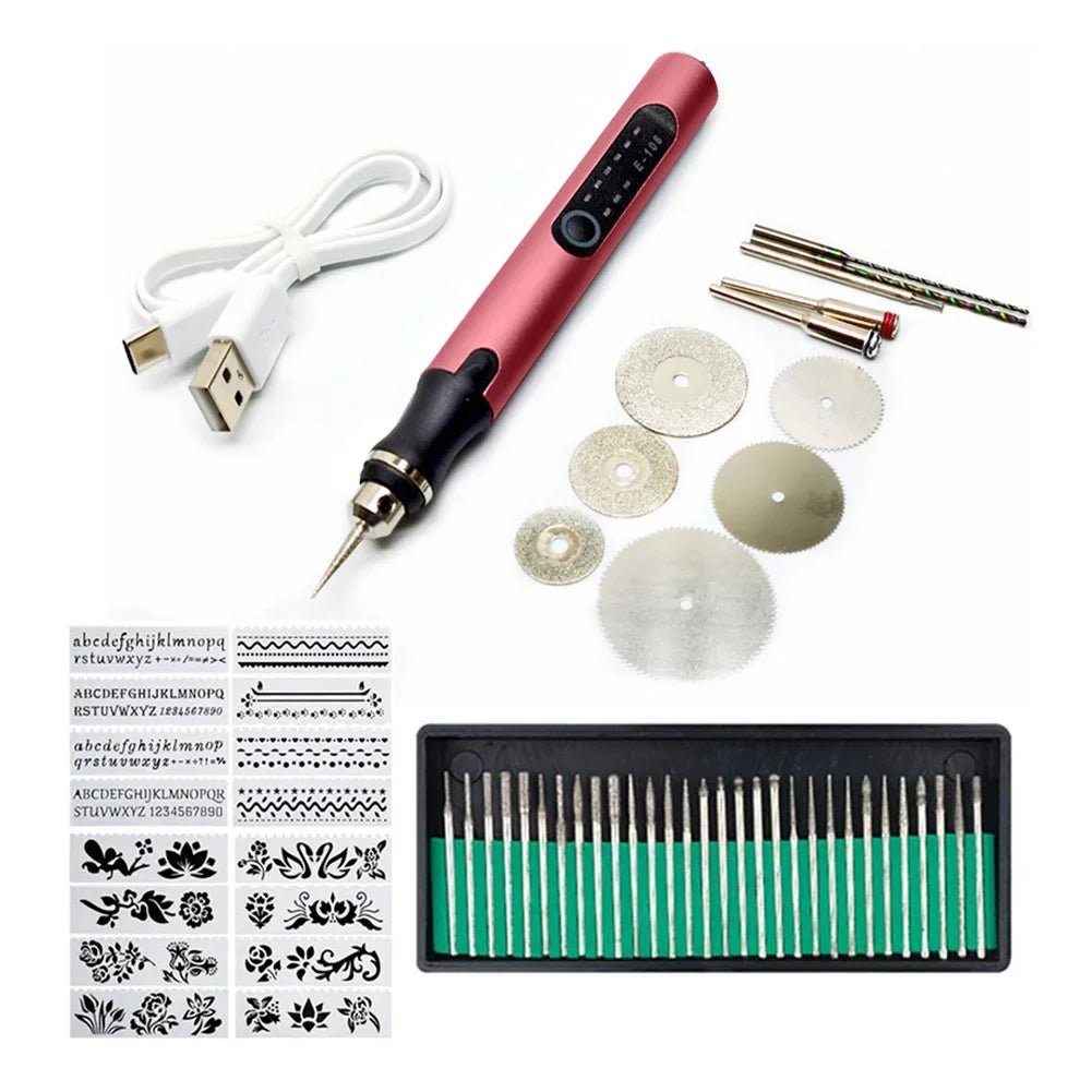 Electric Engraver Pen Set - Lettering & Marking Machine