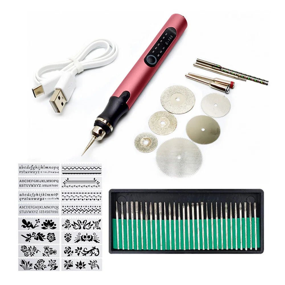 Electric Engraver Pen Set - Lettering & Marking Machine
