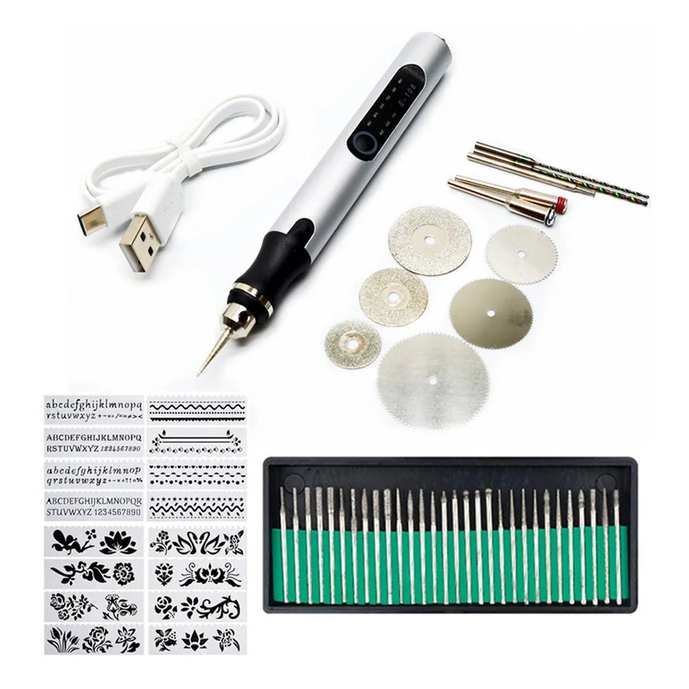 Electric Engraver Pen Set - Lettering & Marking Machine