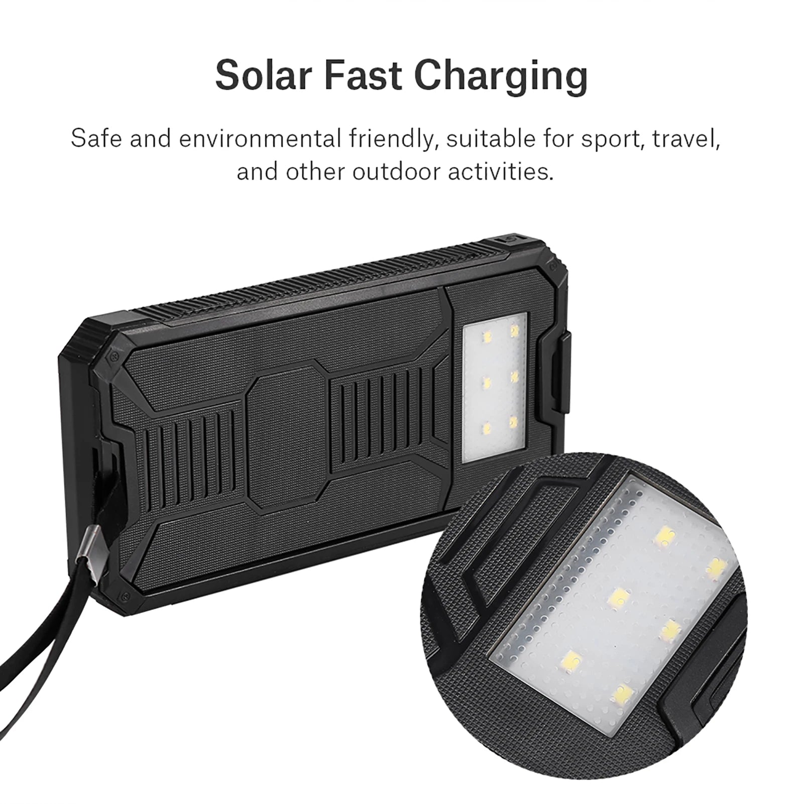 Mobile Power Bank – 20000mAh Solar Portable Fast-Charging Dual USB - silverfoxgoods