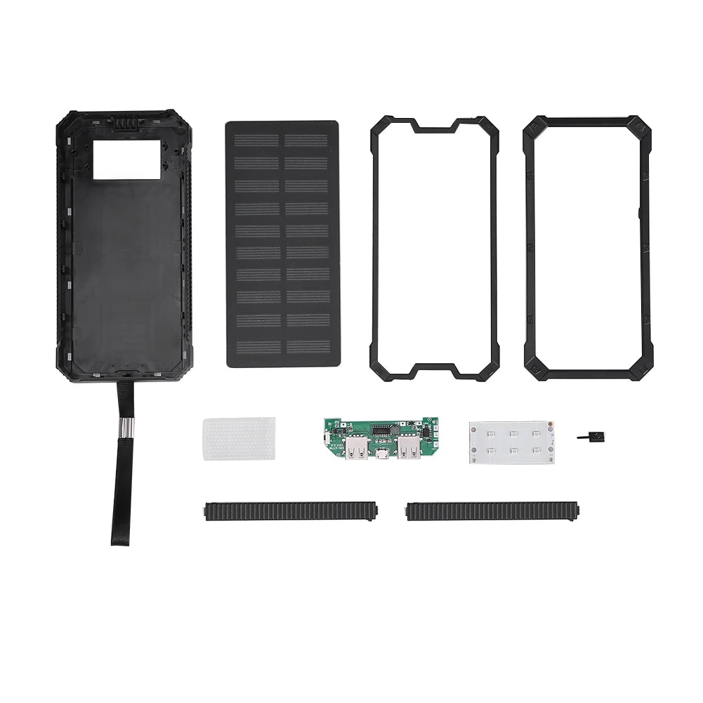Mobile Power Bank – 20000mAh Solar Portable Fast-Charging Dual USB - silverfoxgoods