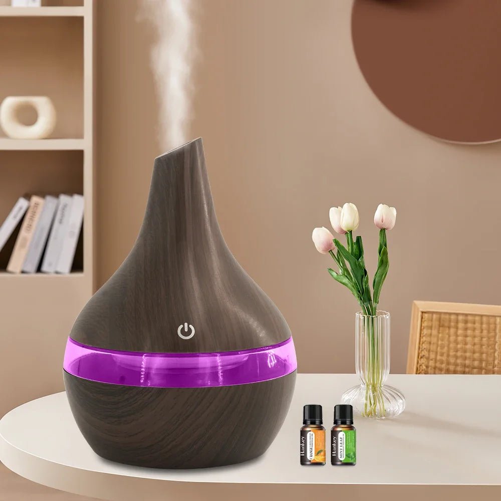 Multi Functional 300ml Humidifier Diffuser Combo Relieve Dry Air for Better Sleep & Work - silverfoxgoods