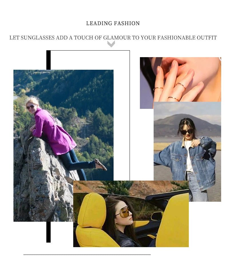 Mushroom Shape Rimless Sunglasses - silverfoxgoods