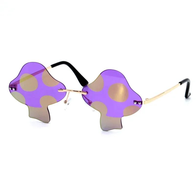 Mushroom Shape Rimless Sunglasses - silverfoxgoods