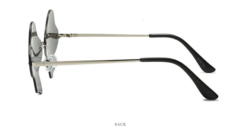 Mushroom Shape Rimless Sunglasses - silverfoxgoods