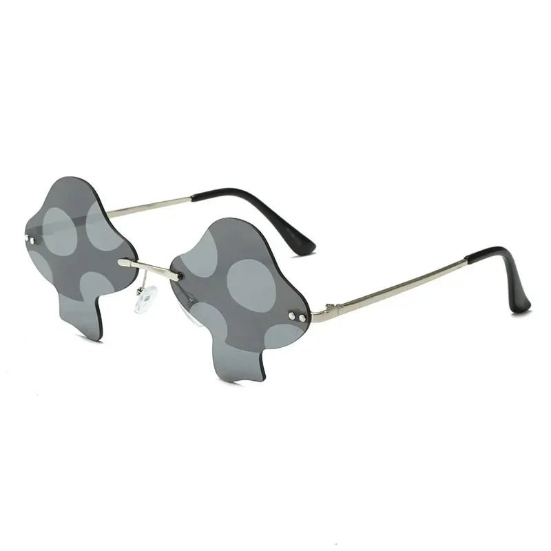 Mushroom Shape Rimless Sunglasses - silverfoxgoods