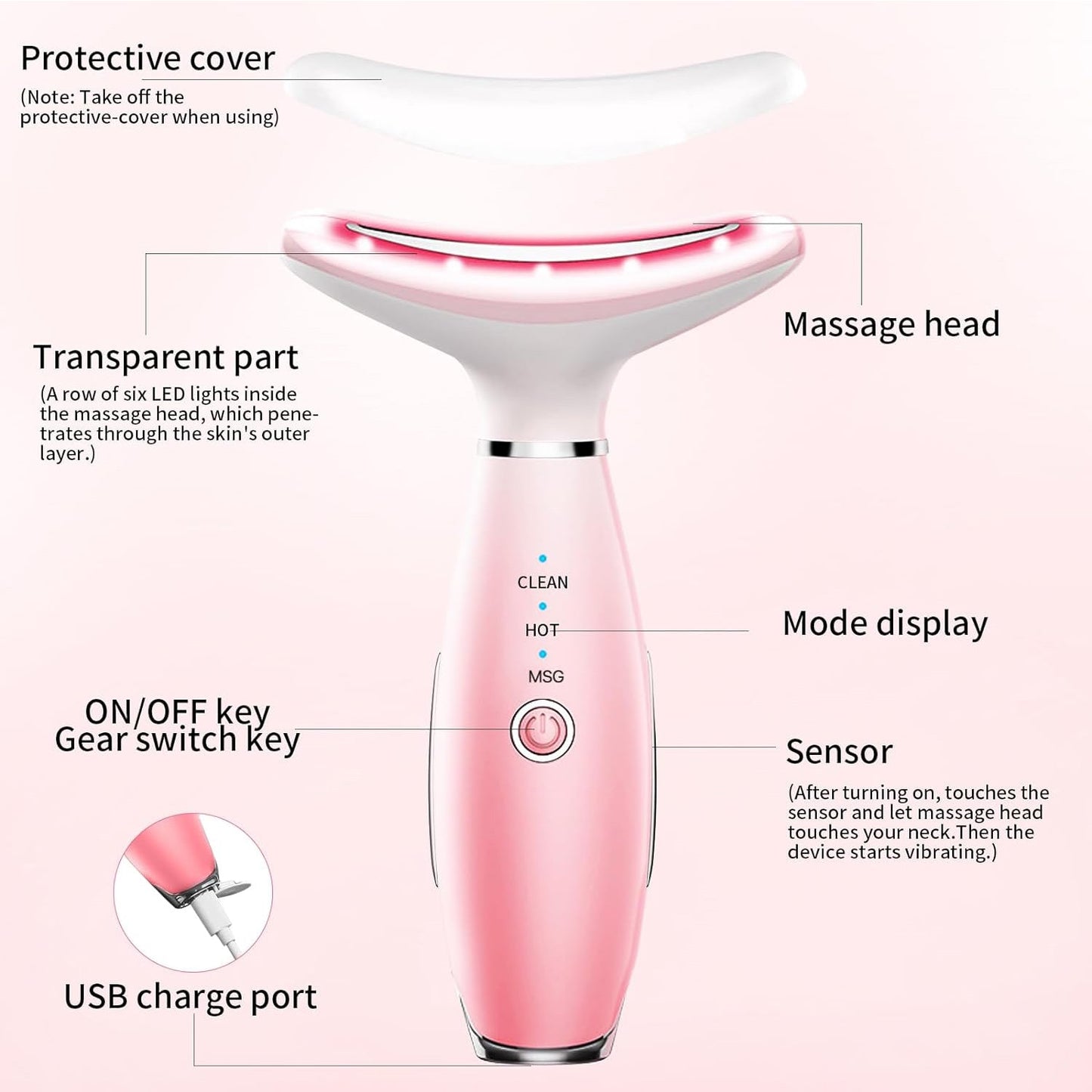 3-in-1 Neck & Face Massager| Silver Fox Goods