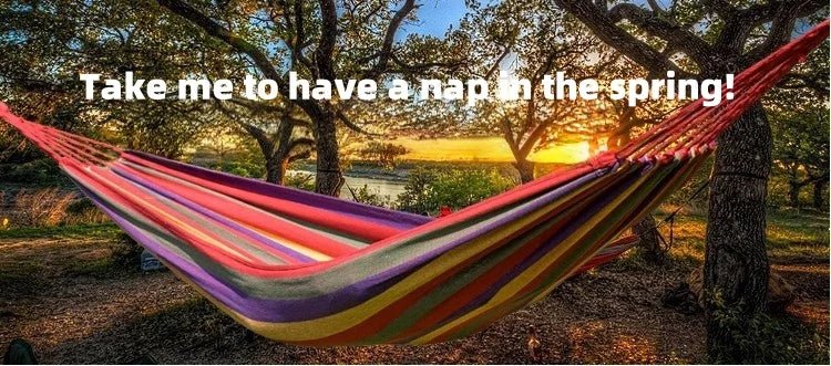 Outdoor camping hammock double thick swing lounge travel portable lightweight - silverfoxgoods