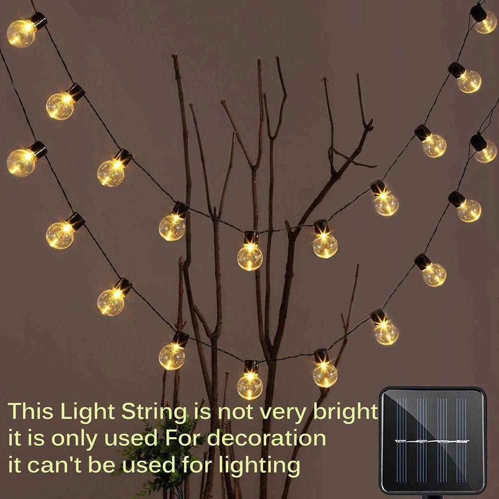 Solar LED Fairy Lights for Christmas, Garden & Camping Parties - silverfoxgoods
