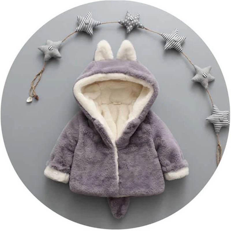 Plush Baby Jacket Hooded 3 mos - 4T - silverfoxgoods