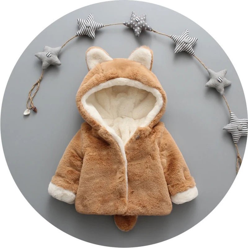 Plush Baby Jacket Hooded 3 mos - 4T - silverfoxgoods