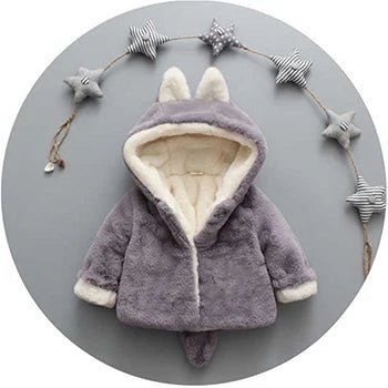 Plush Baby Jacket Hooded 3 mos - 4T - silverfoxgoods