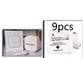 Mini Thermal Label Printer - Portable, Bluetooth, Home & Student Use - silverfoxgoods