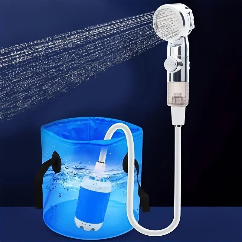 Portable USB Rechargeable shower head, Multi-Purpose Watering System,Garden Hose Nozzle with US Standard Connector for Outdoo
