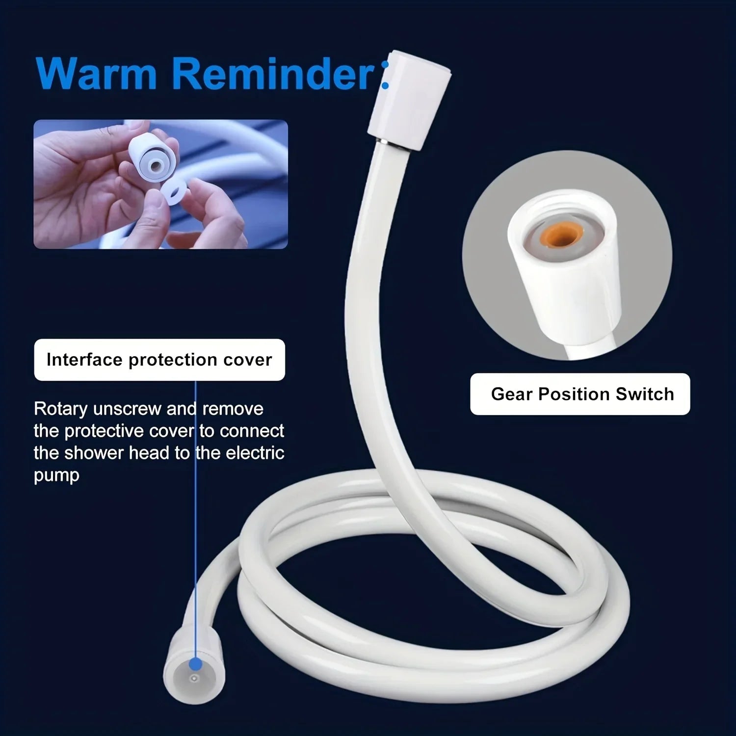 Portable USB Rechargeable shower head, Multi-Purpose Watering System,Garden Hose Nozzle with US Standard Connector for Outdoo