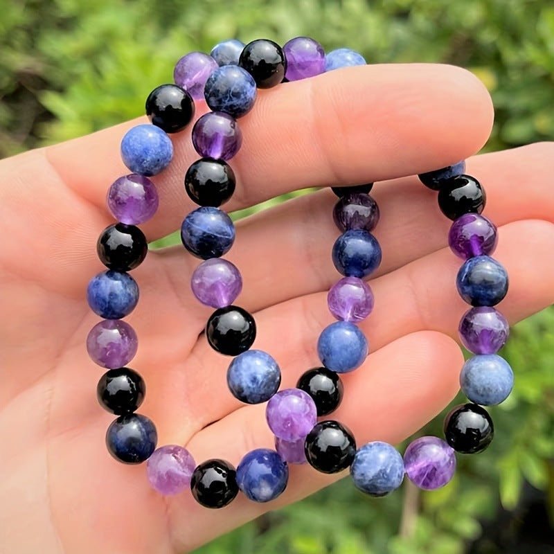 Purple Beaded Bracelet - silverfoxgoods