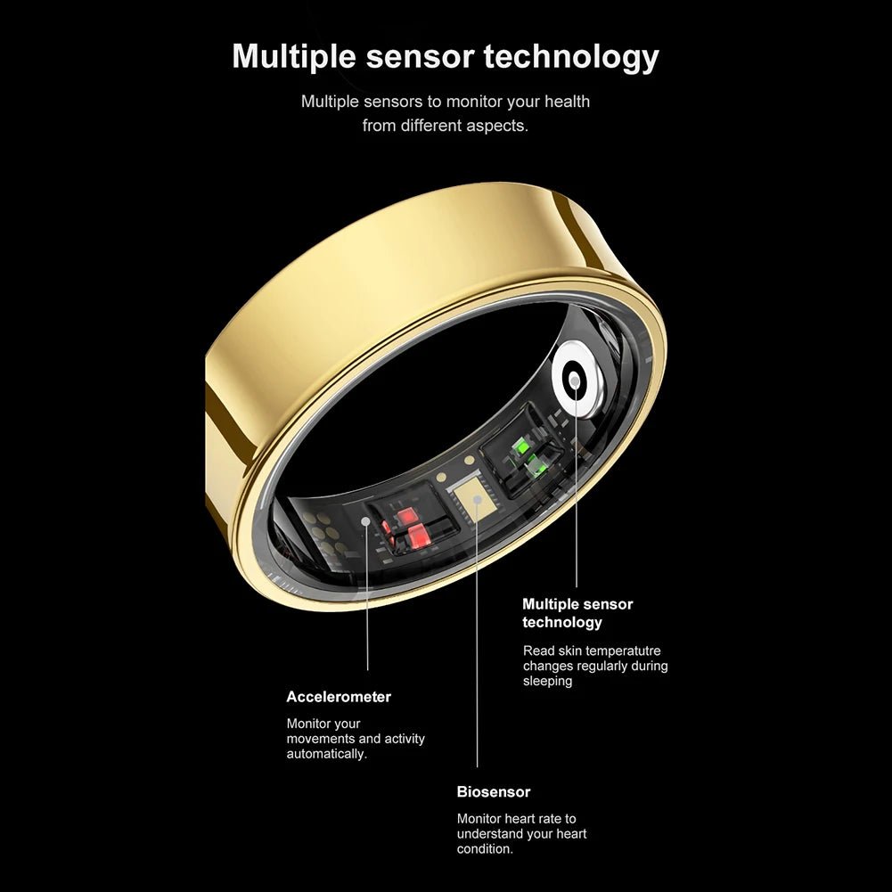 R09 Smart Ring – Heart Rate, Blood Oxygen & Sleep Monitor Fitness Tracker - silverfoxgoods