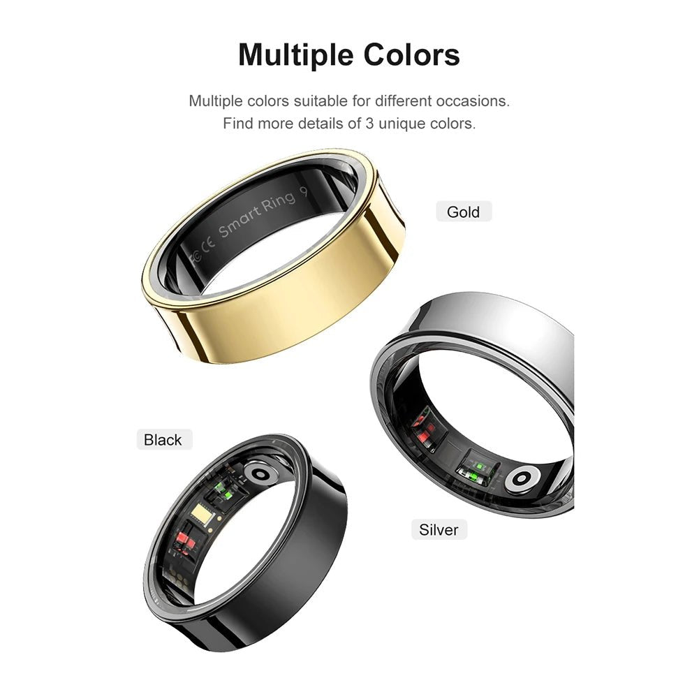 R09 Smart Ring – Heart Rate, Blood Oxygen & Sleep Monitor Fitness Tracker - silverfoxgoods
