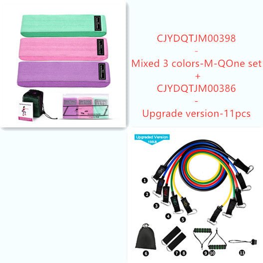 Resistance Band Elastic Hip Circle Fitness Squat Resistance Buttocks Circle Yoga - silverfoxgoods